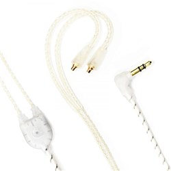 Audiofly Replacement Cable For IEM MK2 w/Super-Light Twisted (Clear / Silver Plated)