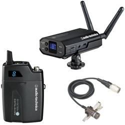 Audio Technica ATW1701L System 10 Camera-Mount Digital Wireless Lavalier Mic System