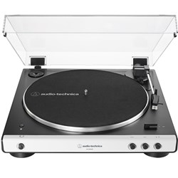 Audio Technica LP60X BT Belt Drive Turntable w/ Built In Preamp & Bluetooth (White)