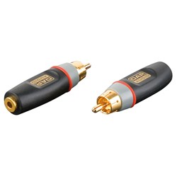 DAP Audio XGA-04 Xcaliber Series 3.5mm TS(F) to RCA(M) Adapter (SINGLE)