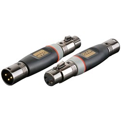 DAP Audio XGA-36 Xcaliber Series 3-Pin XLR(F) to 3-Pin XLR(M) Adapter (SINGLE)