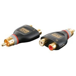 DAP Audio XGA-38 Xcaliber Series Dual RCA(F) to RCA(M) Adapter (SINGLE)