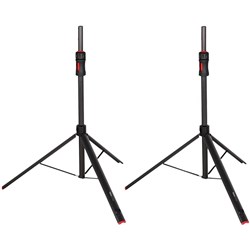 Gator Frameworks ID Series PA Speaker Stands w/ Piston Lift (Pair in Carry Bag)