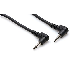 Hosa CMM-110RR Right-Angle 3.5mm TRS to Same Stereo Interconnect Cable (10')