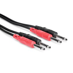 Hosa CPP-204 Dual 1/4" TS to Same Cable (4m)