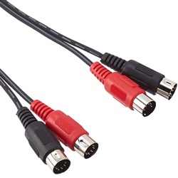 Hosa MID-201 Dual 5-Pin DIN to Same MIDI Cable (1m)
