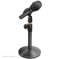 ICON MB-02 Desktop Height Adjustable Microphone Stand w/ Heavy Round Base