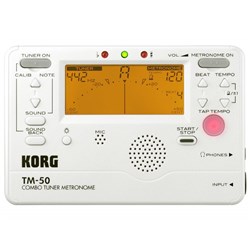 Korg TM-50 Tuner Metronome (White)