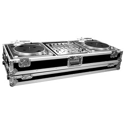 Road Ready Battlestyle Coffin for 2 Turntables & 12" Mixer