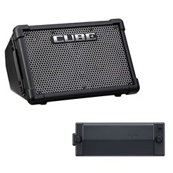 Roland Cube Street EX Bundle w/ BTYNIMH/A Rechargeable Amp Power Pack (Black)