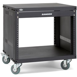 OPEN BOX Samson SRK8 8-Unit Universal Rack Stand w/ Locking Casters