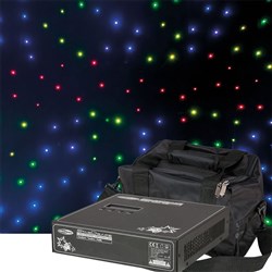 Showtec Stardrape Curtain w/ RGB LED's (3m x 6m inc. Controller & Bag)