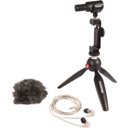 Shure Portable Videography Kit w/ MV88+, SE215 Earphones & AMV88 Windjammer