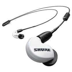 Shure SE215 BT2 Wireless Sound Isolating Earphones w/ Bluetooth (White)