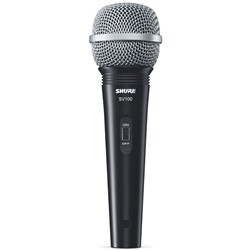 Shure SV100 Cardioid Dynamic Vocal Mic w/ Switch & 15ft 1/4" TS Cable