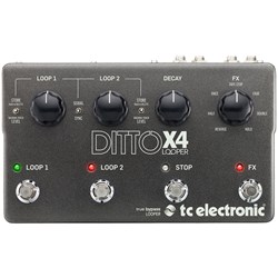 TC Electronic Ditto X4 Dual Track Looper Pedal w/ 7 Loop FX