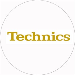 Technics Gold Logo on White Slipmats (Pair)