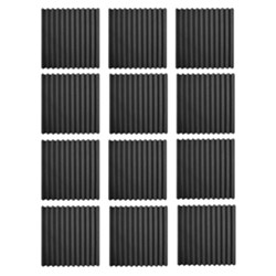 Wave Panels Standard Tiles Acoustic Treatment - 300mm x 300mm x 50mm (12 Pack)
