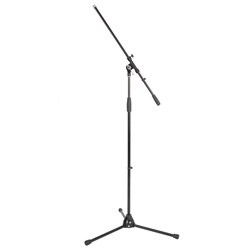Xtreme Microphone Boom Stand - Heavy Duty w/ Fold-Away Tripod Legs (Black)