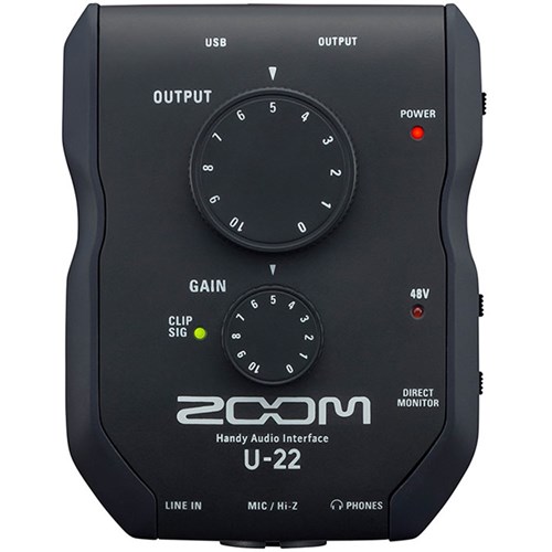 Zoom U22 2-In/2-out Handy Audio Interface